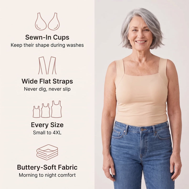 LUMISSA CloudSoft Band-Free Comfort Tank