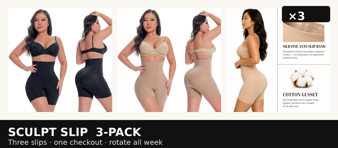 LUMISSA Sculpt Slip 3-Pack
